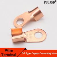 ราคา 50pcs Copper Battery Cable Connector Terminal Open Lugs Wire Terminals Crimp Splice OT Type 3A 5A 10A 20A 30A 40A 50A 60A 80A Electrical Circuitry Par (19621711145)