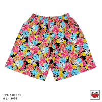 ราคา แตงโม SUIKA เสื้อแตงโม กางเกงเอวยางยืดขาสั้น พิมพ์ลายFLORA P PS 148 (21565468098)