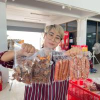 ราคา หมึกกะตอยแห้ง100g 2 ถุง กุนเชียงหมู5แท่ง 2 แพ็ค (21509228984)