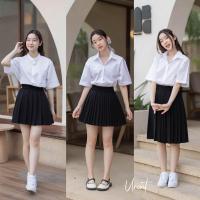 ราคา กระโปรงพลีทนักศึกษา กระโปรงพลีส พลีทสั้น พลีทยาว ความยาว 14 36 (18028091760)