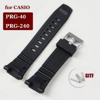 ราคา นาฬิกาข้อมือยางสร้อยข้อมือสำหรับ Casio Pro Trek ชุด PRG 240 PRG 40สายสีดำ PRG240 PRG40กันน้ำสายรัดข้อมือผู้ชายอุปกรณ์เสริม (22068462600)
