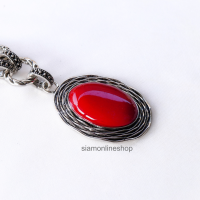 ราคา VINTAGE NECKLACE สร้อยคอวินเทจ ประดับหิน เลือกแบบและสีได้ หินเทอร์ควอยซ์ รุ่น siam vintage1060 by siamonlineshop (21310260511)