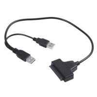 ราคา USB2 0 To SATA Adapter Cable 48cm For 2 5 inch External SSD HDD (20584401454)