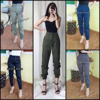 ราคา กางเกงขายาว เอวสูง ขาจั้ม สไตล์วินเทจ Clothing Pants (22024673299)