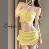 ราคา บิกินี่ 3 ชิ้น ชุดว่ายน้ำ bikini เสื้อโชว์หลัง ผูกคอ สไตล์เซ็กซี่ 770013 (21998539385)