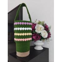 ราคา กระเป๋าใส่แก้วเยติ ถักด้วยไหมพรม cotton ถักมือ (21493481373)