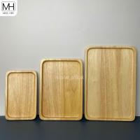 ราคา จาน จานไม้สี่เหลี่ยม ถาดเสริฟ ถาดไม้ จานไม้เหลี่ยม ถาดไม้เหลี่ยม มี 4 ขนาด (9442730785)
