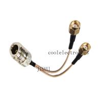 ราคา RG316 Splitter Cable N Female to 2 RP SMA Male Connector RF Pigtail Y Extension Cable 10 15 20 30 50cm 1m (6398268501)