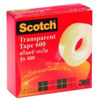 ราคา 3M Scotch 600 เทป เทปใส แกน 1 นิ้ว ยาว 33 เมตร (15950766249)