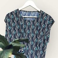 ราคา เสื้อคนแก่ผ้าเด้ง ใส่สบาย สาวอวบใส่ได้ (21902467913)