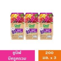 ราคา Unif 100 ยูนิฟ น้ำผักและผลไม้รวมจากน้ำผลไม้เข้มข้น ขนาด200มล แพ็ค3กล่อง (21962639651)
