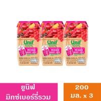 ราคา Unif 100 ยูนิฟ น้ำผักและผลไม้รวมจากน้ำผลไม้เข้มข้น ขนาด200มล แพ็ค3กล่อง (21962639648)