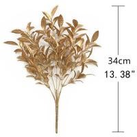 ราคา ช่อดอกไม้พลาสติกสีทองต้นไม้ประดิษฐ์ดอกไม้ปลอมสำหรับตกแต่งคริสต์มาสการตกแต่งบ้านเครื่องประดับปีใหม่เครื่องประดับโต๊ะแจกันเครื่องประดับ (20171922049)