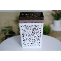 ราคา ตะกร้า ตะกร้าพลาสติก ทรงสูง ลายฉลุ สีโมเดิร์น ตระกร้าใส่ของ แบบสี่เหลี่ยม หรือ ใช้เป็นถังขยะในบ้าน ถังขยะ (16873080641)