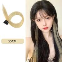 ราคา แฮร์พีช ช่อไฮไลท์ ผมไฮไลท์ ผมวิกผมปลอม แบบกิ๊บ สวยปัง สไตล์เกาหลี ยาว 50 ซ ม (22065140136)