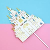 ราคา ป้ายปราสาท ป้ายปักเค้ก ป้ายปักเค้กเจ้าหญิง สำหรับตกแต่งเค้ก สินค้าพร้อมส่งนะคะ (19514947045)