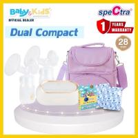 ราคา พร้อมส่ง Spectra DUAL COMPACT เครื่องปั๊มนม เครื่องปั๊มนมไฟฟ้า ปั๊มคู่ ระบบ 2มอเตอร์ รับประกันศูนย์ไทย 1 ปีเริ่มหลังคลอด (21426782315)