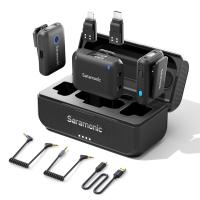ราคา Saramonic Blink500B2 ไมโครโฟนไร้สายลาวาเลียร์4 In 1 Micro ระบบไมโครโฟนไร้สายดิจิตอล2 Person กล้องไกลสำหรับคอมพิวเตอร์กล้อง IPhone15 iPhone Android สำหรับการสัมภาษณ์สตรีมสด Vlog (21858165331)