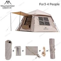 ราคา พร้อมส่ง Mountainhiker เต็นท์ กางอัตโนมัติ พับได้ แจ้ง เดินป่า นอน สนามเดินป่า พักในสวน น้ำหนักเบา ขนาด 3 4 คน กลาง 2ประตู 2หน้าต่าง (22063014373)