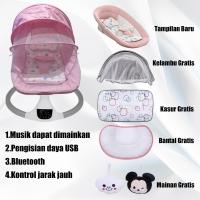 ราคา Beige เปลไกวไฟฟ้า เปลเด็ก เปลไกวไฟฟ้า เปลไกวเด็ก เปลลูกอ่อน เปลไกวลูกอ่อน พร้อมมุ้งกันยุง รีโมทคอนโทรลอัจฉริยะ พร้อมส่ง (21828216385)