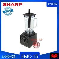 ราคา SHARP เครื่องปั่นพลังสูง รุ่น EMC 15 ขนาด1200W โถปั่นความจุ 2 0 ลิตร รับประกัน 1 ปี ปรับระดับความเร็ว 6 ระดับพร้อมปุ่ม PULSE โถปั่นพลาสติก FOOD Grade (9496458193)