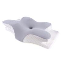 ราคา 1 PCS Cervica Memory Foam Pillow Sleeping Cooling Pillow Ergonomic Neck Pillow Orthopedic Contour Pillow White Gray for Shoulder Pain (21147263530)