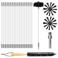 ราคา 22 PCS Chimney Cleaning BrushDuct Vent Cleaning Set with 18 Nylon Rodsfor Fireplace Dryer Vent Sewage Pipe Fume Hood (16713896840)