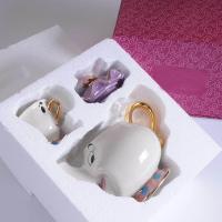 ราคา New Cartoon Teapot Mug Mrs Potts Chip Tea Pot Cup One Set Lovely Gift (20253394206)
