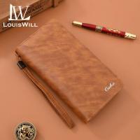 ราคา LouisWill กระเป๋าสตางค์สีทึบใหม่ย้อนยุคถุงใส่เหรียญยาวซิปกระเป๋าเงินทรงคลัทช์ตำแหน่งบัตรหลายใบ ID เครดิตผู้ที่ใส่บัตรกระเป๋าใส่เหรียญกระเป๋าสตางค์ธุรกิจกระเป๋าสตางค์ PU นุ่ม (22143332097)