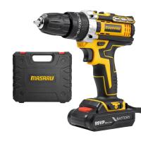 ราคา MASARU สว่านไฟฟ้าไร้สาย สว่านไร้สาย สว่าน 3 ระบบ แถมฟรี แบต2ก้อน อุปกรณ์ 32 อย่าง มีระบบกระแทก สว่านไร้สายแท้ สว่านกระแทก พร้อม ดอกสว่าน และ อุปกรณ์ เครื่องมือช่าง Grounded Store (21945108538)