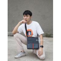ราคา กระเป๋าสะพายข้าง กระเป๋าสะพายผช กระเป๋าคาดอก กระเป๋าสตางค์ กระเป๋าสะพายผญ กระเป๋าแฟชั่น2023 ฝาปิดผลิตจากหนังแท้ขนาด8 10นิ้ว (13171224362)