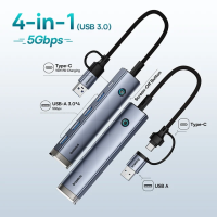 ราคา Baseus ฮับ USB 4 In 1 Type C ถึง USB ชุด4 Port Hub 4 Port 4K 5Gbps ตัวอ่าน SD กิกะบิตอีเธอร์เน็ต RJ45สำหรับ Macbook M2ตัวแยกอุปกรณ์แล็ปท็อป M1 (21644470074)