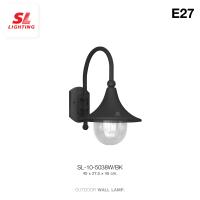 ราคา SL LIGHTING Outdorr Wall Lamp โคมไฟติดผนังภายนอก สไตล์วินเทจ ดูดีมีสไตล์ SL 10 5038W BK ขั้วE27 (1353026766)