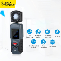 ราคา สมาร์ทเซ็นเซอร์ดิจิตอลLux MeterจอแสดงผลLCDมือถือIlluminometer Luminometer Photometer Luxmeterวัดแสง 1 200000 Lux ST9620 (1289772955)