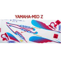 ราคา สติ๊กเกอร์ติดรถมอเตอร์ไซด์ สำหรับ YAMAHA MIO Z ปี2005 สีฟ้า รุ่นเครือบเงา (399864865)