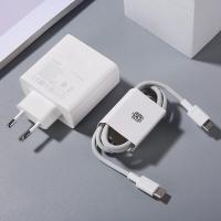 ราคา หัวเว่ย65W PD Type C ที่ชาร์จความเร็วสูงชาร์จเร็ว EU พร้อม2เมตรสอง USB C สายอะแดปเตอร์ติดผนังสำหรับ HUAWEI Matebook 16 15 14 X Pro D15 (21533157651)
