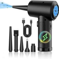 ราคา เครื่องเป่าลมอัดสำหรับคอมพิวเตอร์เครื่องเป่าลมไร้สายแบบพกพาทำความสะอาดคอมพิวเตอร์พร้อมไฟ LED สำหรับพีซีคีย์บอร์ดรถ (21837664151)