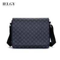 ราคา IELGY กระเป๋าหิ้วลายตารางหมากรุกผู้ชายธุรกิจหลายช่องความจุขนาดใหญ่ (17090730106)