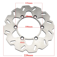 ราคา โรเตอร์จานเบรคด้านหลังสำหรับ KAWASAKI KDX125 KDX200 KDX220 97 06 KDX250 KLX250 05 07 KLX300 97 07 KDX 125 200 220 250 KLX 250 300 (21512412673)