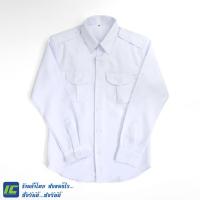 ราคา ชาย เสื้อพนักงานราชการ ชาย แขนสั้น แขนยาว อก 40 50 เสื้อพกส เสื้อพนักงาน สีขาว (7434506816)