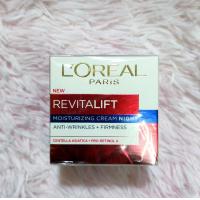 ราคา 50ml 20ml Loreal paris Revitalift Moisturizing Cream Night ลอรีอัล ปารีส รีไวทัลลิฟท์ ไนท์ ครีมบำรุงสูตรกลางคืน มีช้อยส์ให้เลือกตามขนาด (22054834367)