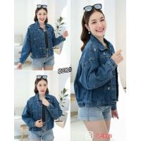 ราคา Jacket แจ็คเก็ตยีนส์แขนยาว เสื้อคลุมยีนส์ เสื้อยีนส์สาวอวบ เสื้อยีนส์คอตตอนใส่ได้ทุกดอกาศ (16174719537)