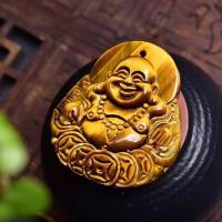 ราคา ธรรมชาติเสือตาหินเงิน M Aitreya พระพุทธรูปจี้ไม้ Metamorphic หินท้องใหญ่หัวเราะพระพุทธรูปสาธารณะจี้เหลืองเสือตาจี้ (14390785145)