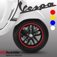 ราคา สติกเกอร์ขอบล้อ เวสป้า Vespa S 125 ขนาดขอบล้อ 11 และ หลัง 10 (11855669135)