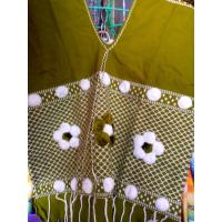 ราคา เสื้อกะเหรี่ยงตัวสั้นผ้าทอปักดอกไม้ (18457030341)