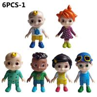 ราคา CON 12Pcs Set PVC Cake Decoration Baby Kids Gift JoJo Dolls Action Figure Model Cocomelon Family Toy (16891512292)