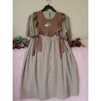 ราคา เดรสคลุมท้องลายสก็อตปักเรนโบว์ หมี (22115318687)