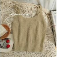 ราคา Ladateens shop M2009 เสื้อครอป สายเดี่ยว ฟรุ้งฟริ้ง ผ้าขนมิ้ง ขนฟู ผ้าวิ๊ง เซกซี่ พร้อมส่ง (17269162188)