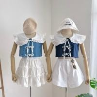 ราคา พร้อมส่ง เสื้อครอป เสื้อเกาะอก ผ้ายีนเทียม FF52 FF53 FF54 FF55 FF56 (22024280729)