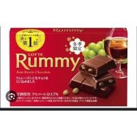 ราคา ช็อคโกแลต ผสมเหล้ารัม เข้มข้น เมจิ นำเข้าจากญี่ปุ่น อาจมีอาการมึนเมา Lotte Meiji Rummy Rum Raisin (21228161082)